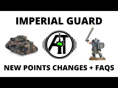 Imperial Guard /   Astra Militarum - Points Changes and FAQs