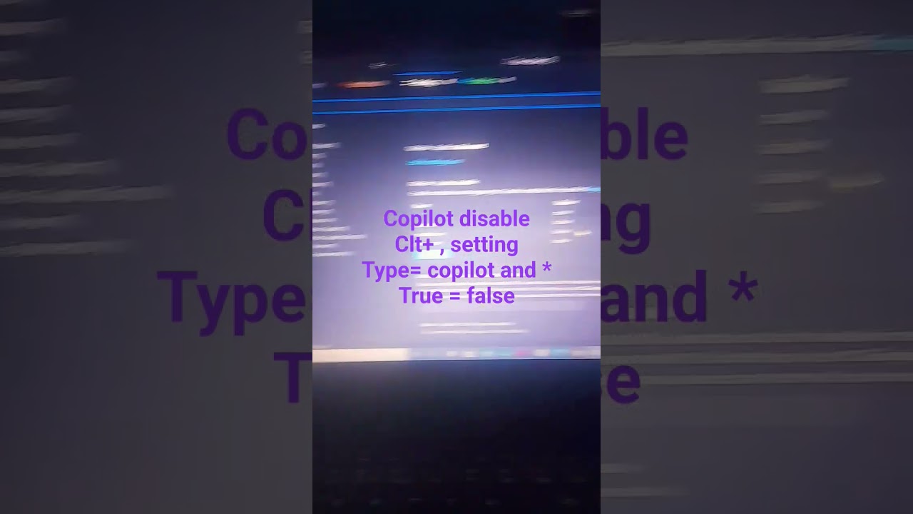 #vscode #setting #copilot #disable