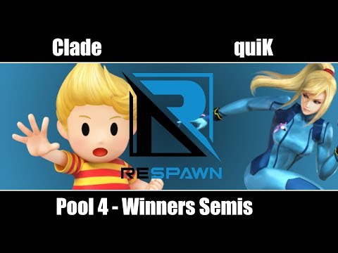 Respawn5 - Clade (Lucas) Vs. BSD | quiK (ZSS) - Pool 4 Winners Semis - Smash WiiU