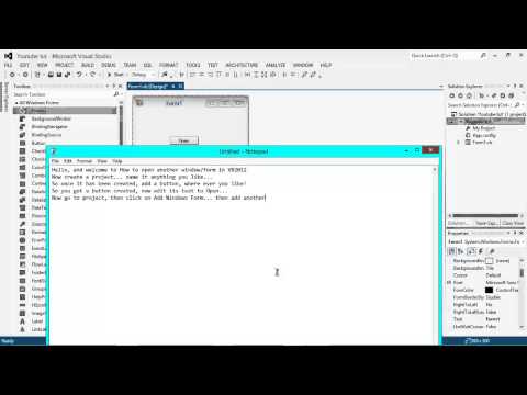 How to open another form or window by clicking a button VB2012 Ultimate