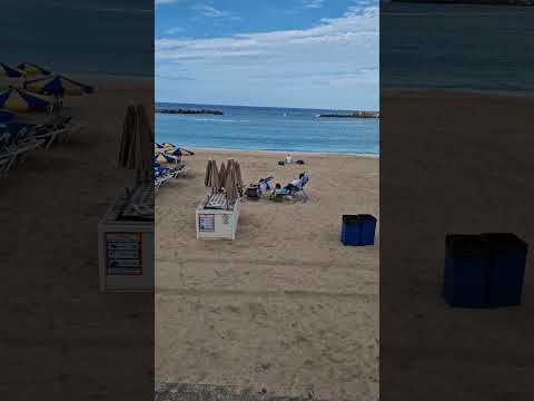 Amadores beach in the morning Puerto Rico Gran Canaria