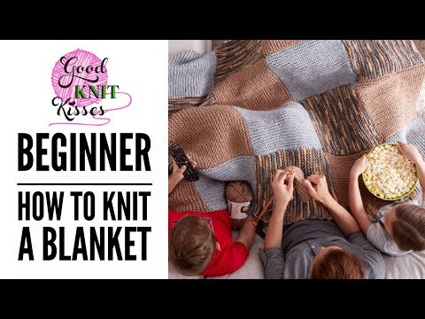 How to Knit a Blanket in Bernat Softee Chunky (CC)
