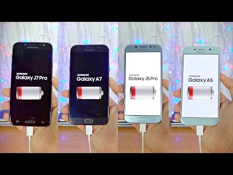Samsung Galaxy J7 Pro (2017) vs A7 (2017) vs J5 Pro (2017) vs A5 (2017) - Battery Drain Test!