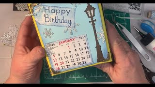 Tissue Box Calendar DIY