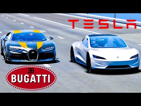 Tesla Roadster vs. Other Supercars