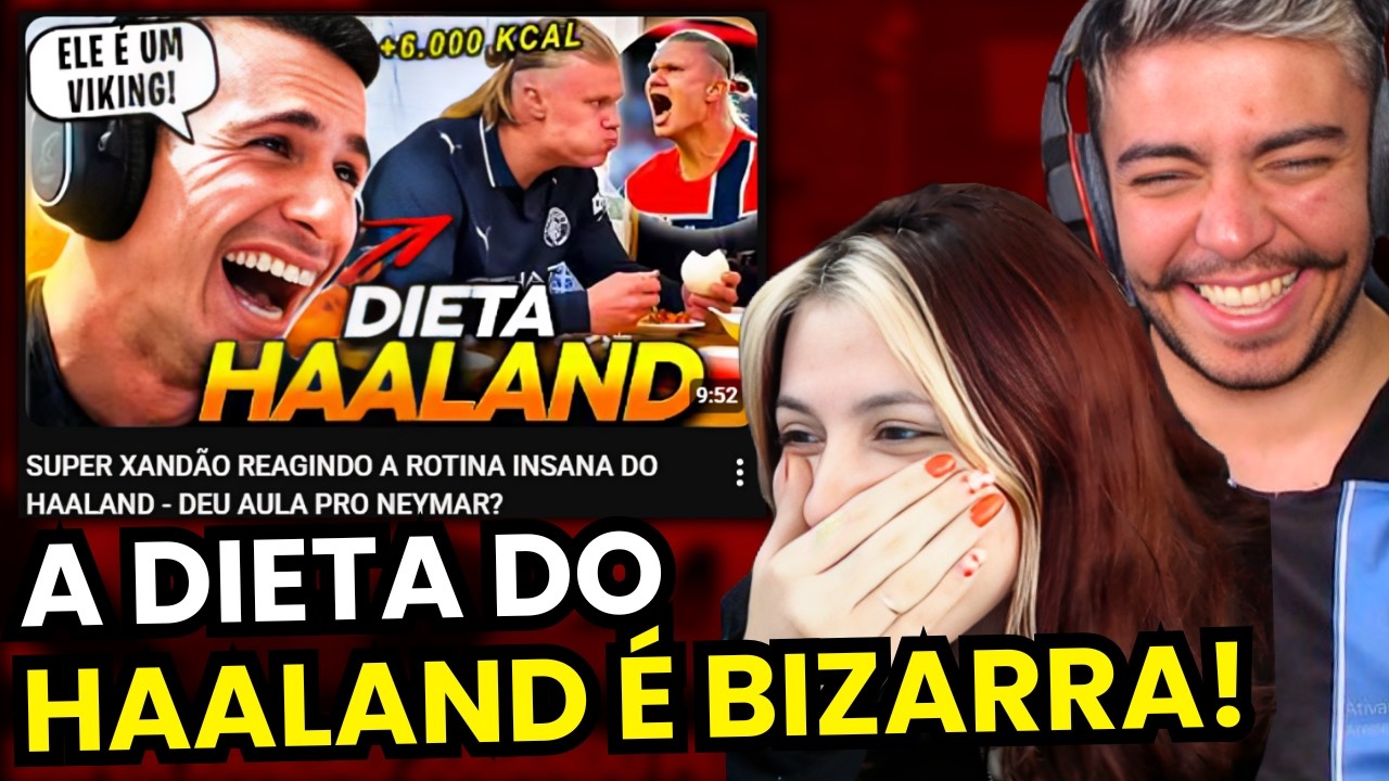 SUPER XANDÃO REAGINDO A ROTINA INSANA DO HAALAND - DEU AULA PRO NEYMAR? | REACT