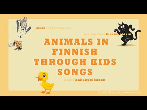 ELÄIMET - ANIMALS IN FINNISH with children's music - learn Finnish through music 20