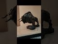 Finished sculpture display! An artistic cow sculpture! #sculpture #art #artwork #custom