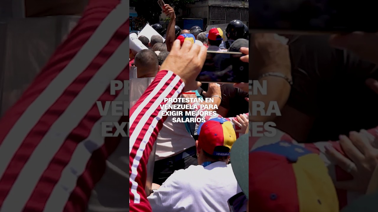 Protestan en Venezuela para exigir mejores salarios