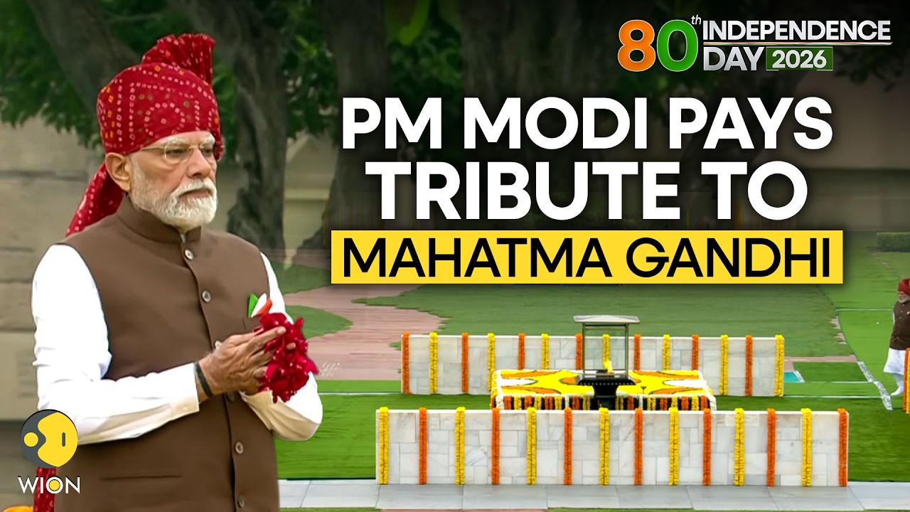 Independence Day: PM Modi Pays Floral Tribute to Mahatma Gandhi At Raj Ghat | WION Originals