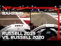 George Russell's 2019 And 2020 Qualifying Laps Compared | 2020 Bahrain Grand Prix