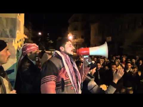 مظاهرة مسائية في بلدة كفر تخاريم في ريف إدلب بقيادة قاشوش البلدة فراس الباشي