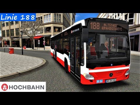 OMSI 2 #114 - Hochbahn MB C2 Solo auf der Linie 188 in Hamburg HafenCity