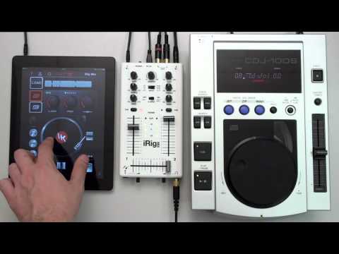 iRig MIX and DJ Rig with one iPad and CDJ (iOS device + any other music player)