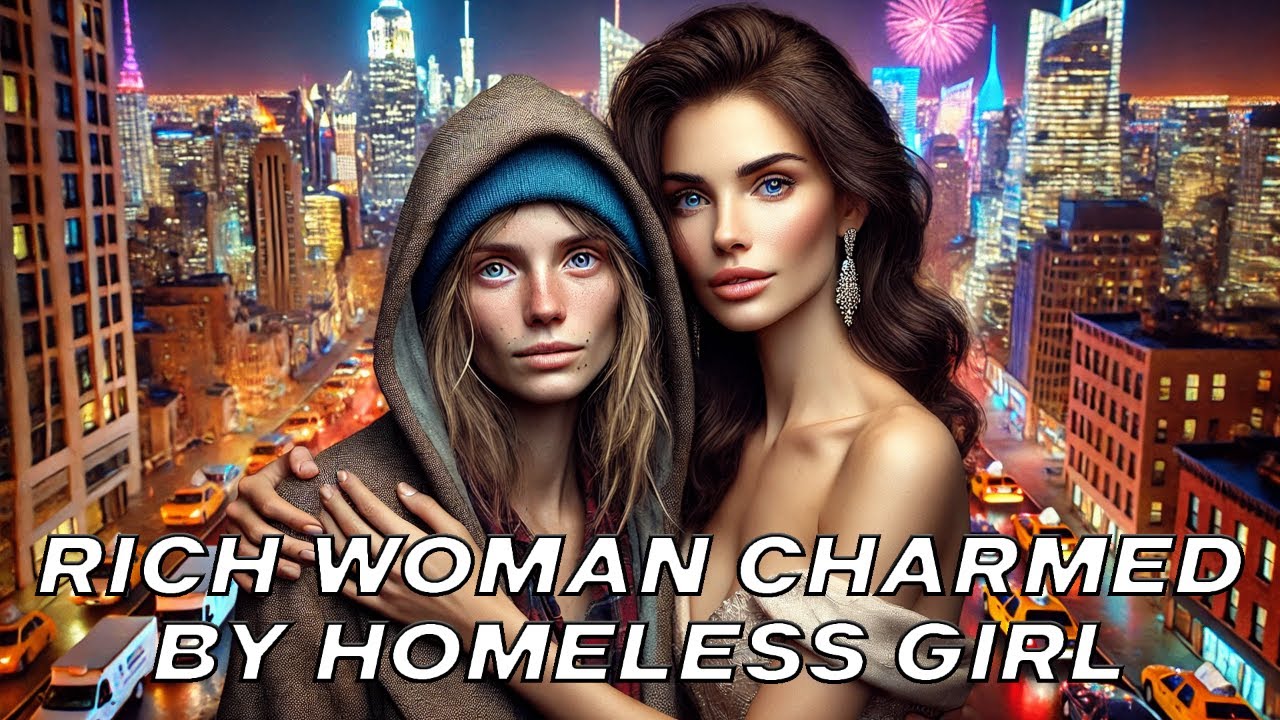 Rich Woman's Heart MELTS on New Year's Eve for Homeless Girl... Lesbian Story