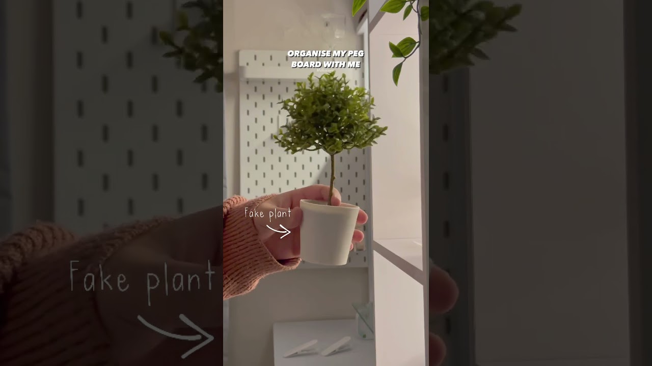 #shorts new ikea pegboard let’s decorate it! ☁️🧸🎧 #aesthetic #deskmakeover  #desksetup #roomdecor