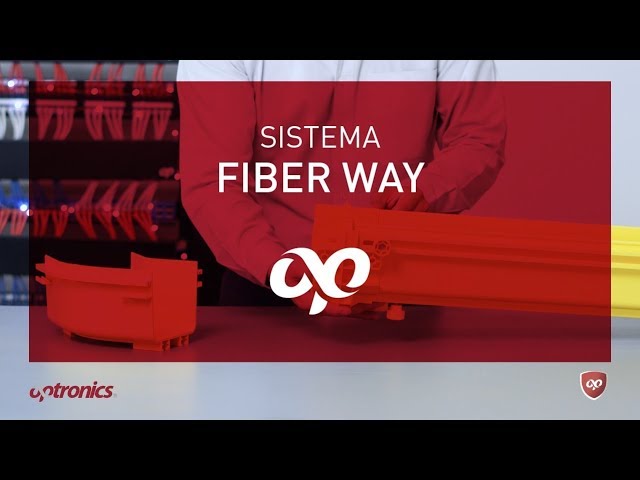 Sistema de canaletas amarillas para fibra óptica Optronics