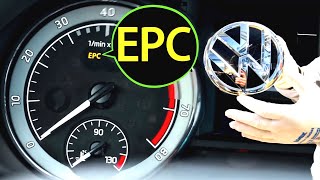 EPC light on VW Polo, Tiguan, Jetta, UP, Golf🚘How to fix EPC dashboard warning light on?