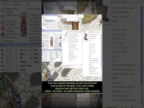 RAGNAROK ONLINE LORD KINGHT CRITICAL BUILD EQUIPMENT AND STAT