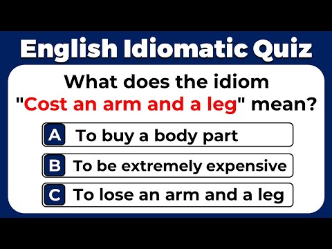 English Idiomatic Quiz: CAN YOU SCORE 10/10?   #36