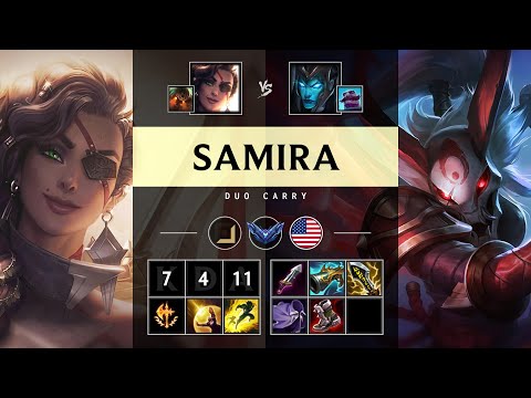 Samira ADC vs Kalista: Quadra Kill, Dominating - NA Diamond Patch 25.S1.1