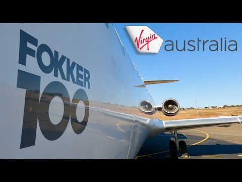 Onboard the Virgin Australia Fokker 100 from Kalgoorlie to Perth Video