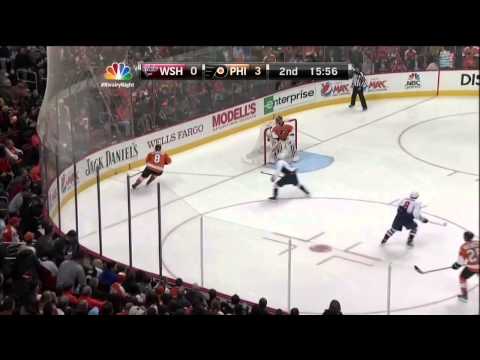 Simon Gagne goal 3-0 Feb 27 2013 Washington Capitals vs Philadelphia Flyers NHL Hockey
