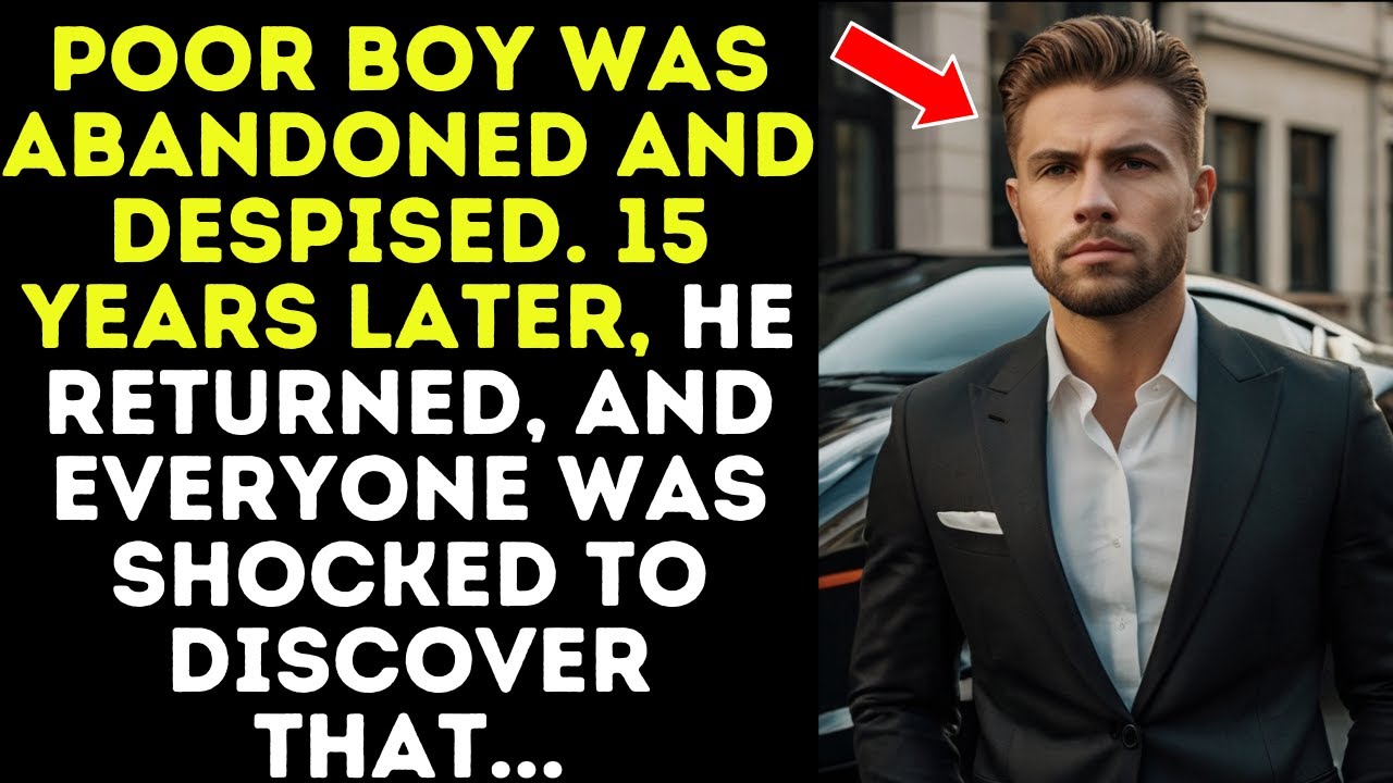 Poor boy was abandoned and despised. 15 years later, he returned, and everyone was shocked to discov