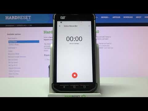 How to Record Sounds on CAT S40 – Recording Option