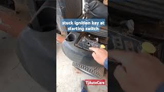 stuck ignition key switch, #car #engine #starting #switch #stuck TjAutoCare #shorts