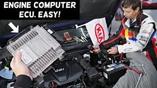 KIA OPTIMA ENGINE COMPUTER REMOVAL REPLACEMENT  ECU REPLACEMENT