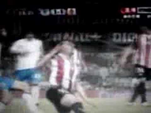 Athletic Bilbao - Real Zaragoza : faute de Pablo Aimar