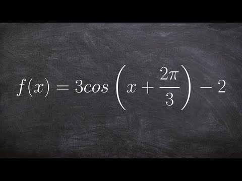 How to Graph the Cosine Graph with Multiple Transformations