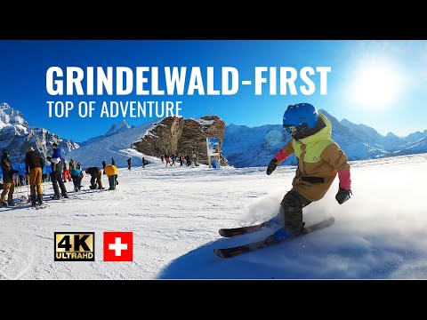 GRINDELWALD FIRST Switzerland 4K 🇨🇭 |Top of Adventure | Jungfrau Region