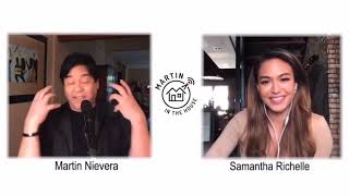 MARTIN NIEVERA w/ Samantha Richelle (actress in American series “Almost Paradise”) on FB live