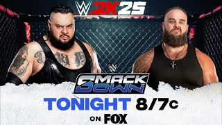 Bronson Reed VS Braun Strowman | Steel Cage Match | WWE 2K25 Gameplay