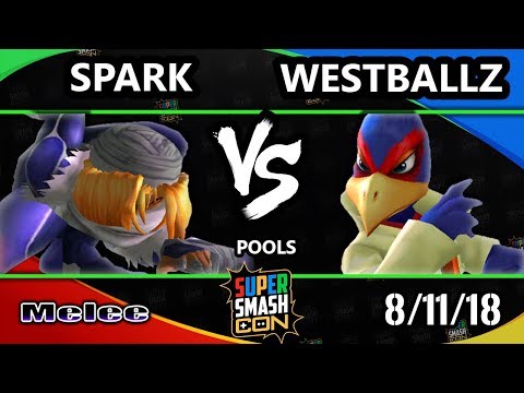 SSC 2018 SSBM - G2 | Westballz (Falco) Vs. Spark (Sheik) Smash Melee Pools
