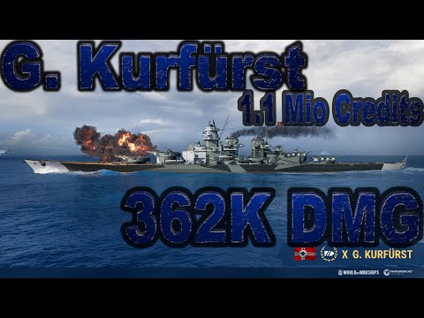 World Of Warships G. Kurfürst 362K DMG in Asymmetrische Gefechte