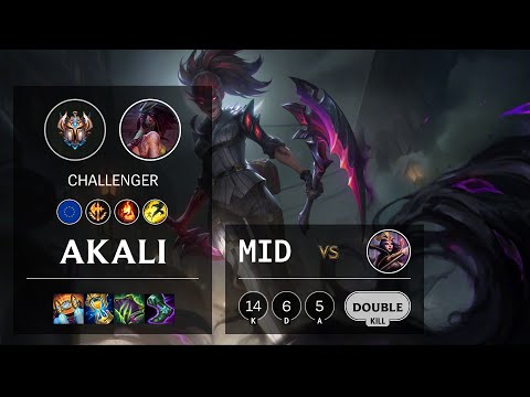 Akali Mid vs LeBlanc - EUW Challenger Patch 11.18