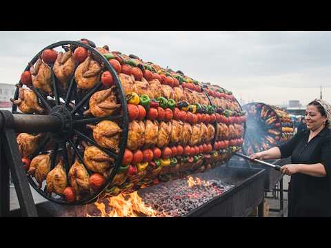 🥇Top 10 Unusual Oven and BBQ Grill Constructions Using Scrap Metal and Cooking 20 Dishes
