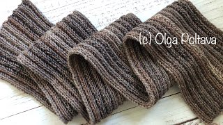 Any BEGINNER Can Make it! How to Crochet Sparkling Ribbed Scarf. Crochet Video Tutorial