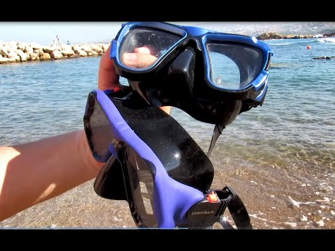 New underwater sea silicone Mask vs old silicone Mask and Cirivit snorkel set for kids from Lidl