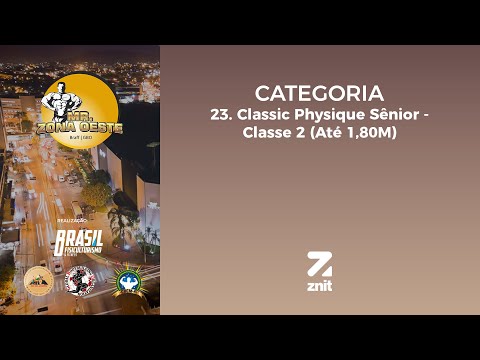 23. Classic Physique Senior - Class 2 (Up to 1.80m) - Mr. West Zone 2025