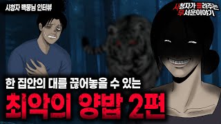 Download lagu 【무서운이야기 실화】 한 집안의 대를 완전히 끊어 놓을 수 있는 최악의 방법 2편ㅣ백뭉님 사연ㅣ돌비공포라디오ㅣ괴담ㅣ미스테리 인터뷰ㅣ시청자 사연ㅣ공포툰ㅣ오싹툰ㅣ공포썰 mp3