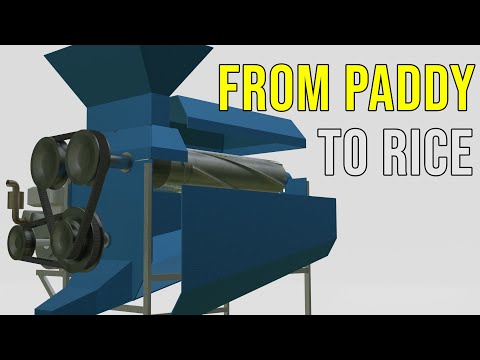 Watch THE MACHINE Works !! How Rice Milling Machine Works ?
