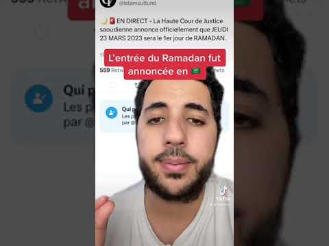 Date du Début du RAMADAN 2023