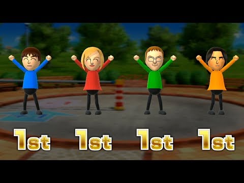 Wii Party U Minigames - Player Vs Irina Vs Erick Vs Jialan(Master Difficulty)