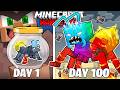 I Survived 100 Days As An ELEMENTAL ANT In HARDCORE Minecraft