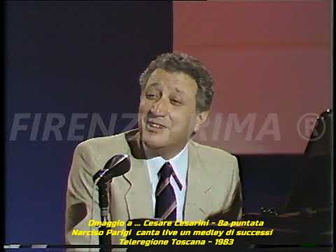 Omaggio a... Cesare Cesarini 2a p. Narciso Parigi canta live un medley di canzoni - Teleregione. '83