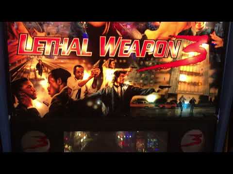 Lethal Weapon 3 Pinball Machine Backglass - Translite - Playfield Quick Look - Data East